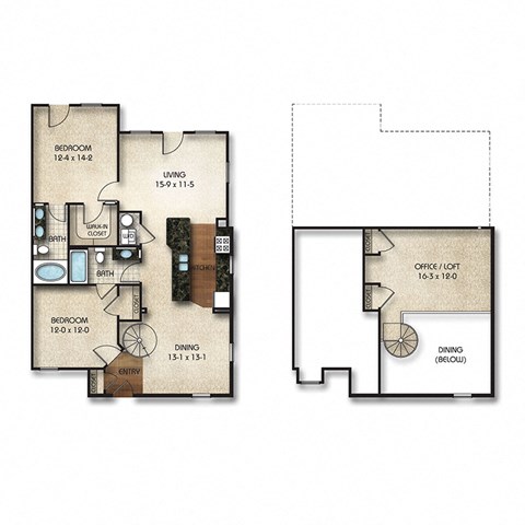 Times Square Apartments C3 Floor Plan